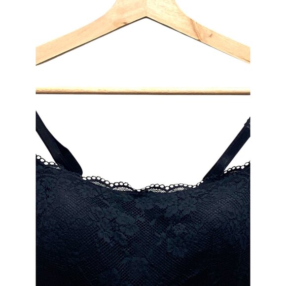Victoria’s Secret Lace Bralette Black Size M Coquette Minimalist Sexy Glam Cute - Picture 4 of 9
